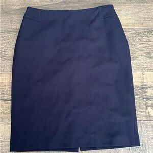Ann Taylor Classic Navy Pencil Skirt size 4